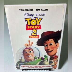 Disney Pixar Toy Story 2 Pack DVD - White and Yellow